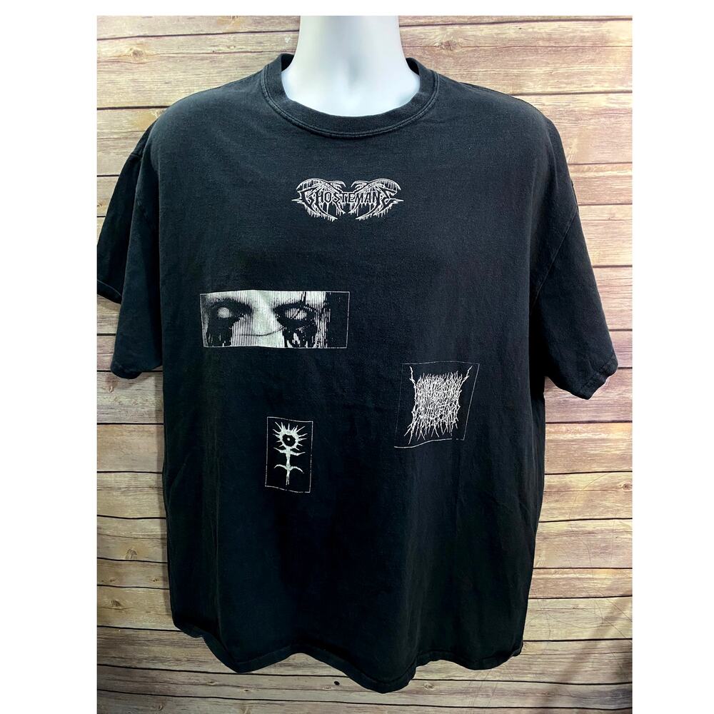 Ghostemane Band T-Shirt Size XL Black White Graphic Tee Metal Rap Streetwear